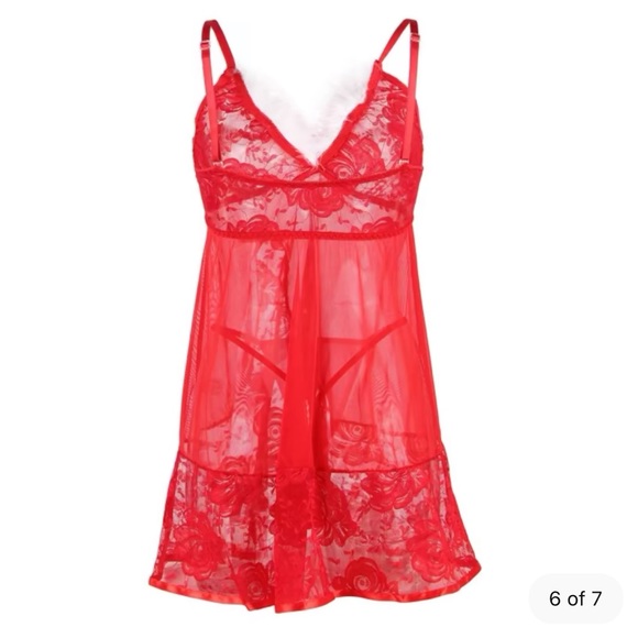 Santa Babydoll Lingerie - Picture 6 of 8